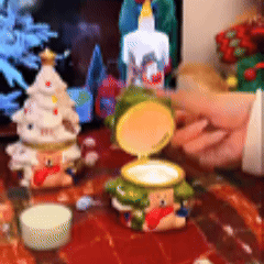 聖誕樹香薰蠟燭持久留香室內聖誕擺件香氛